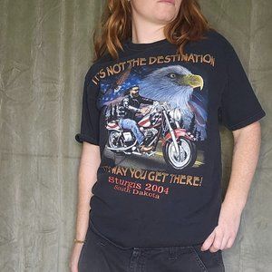 Bikercore Western Yallternative Blokecore Harley Davidson Sturgis 2004 Tshirt